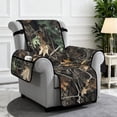 thumbnail image 2 of Yuyamidu Camo Electric Recliner Chair Covers Hunting Branch Recliner Chair Slipcover with Elastic Straps Easy to Install Single-Seater Sofa Slipcovers Gift for Holiday, 2 of 7
