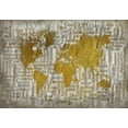thumbnail image 2 of Allen, Kimberly 14x11 White Modern Wood Framed Museum Art Print Titled - Map of the World, 2 of 4