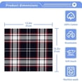 thumbnail image 4 of SKYSONIC 4 PCS Black & White Buffalo Plaid Washcloths, 12"x 12" Cotton Wash Cloths, Highly Absorbent and Soft Face Towels for Bathroom,Gym,Hotel and Spa, 4 of 7