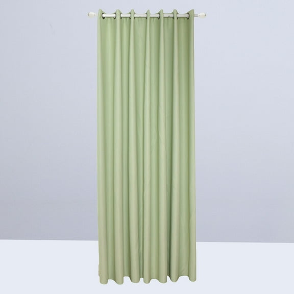 MERRYHAPY 1Set Grommet Blackout Curtains for Living *51in Light Green Rectangular Textured Thermal Insulation