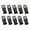 13 black, variant on Side Release Buckles Versatile Belt Buckle Multiple Size Buckle Replacement Plastic Buckle for Quick and Easy Adjustment
