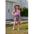 thumbnail image 4 of Arshiner Toddler Girls 3 Piece Outfit Set Puff Sleeve Square Neck Top with Shorts and Matching Headband Summer Clothes, 4 of 6
