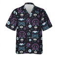 thumbnail image 2 of Funny Cute Abstract Skull Hawaiian Shirt S-5XL, Vacation Shirt, 2 of 5