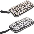 thumbnail image 1 of 2 Pcs Simples Lunettes Boîtes de Protection en Cuir Cadre Cas de Stockage pour la Protection, 1 of 7