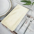 thumbnail image 3 of Efavormart 20"x20" Ivory Wholesale Premium Seamless Velvet Linen Napkins - 5 PCS, 3 of 3
