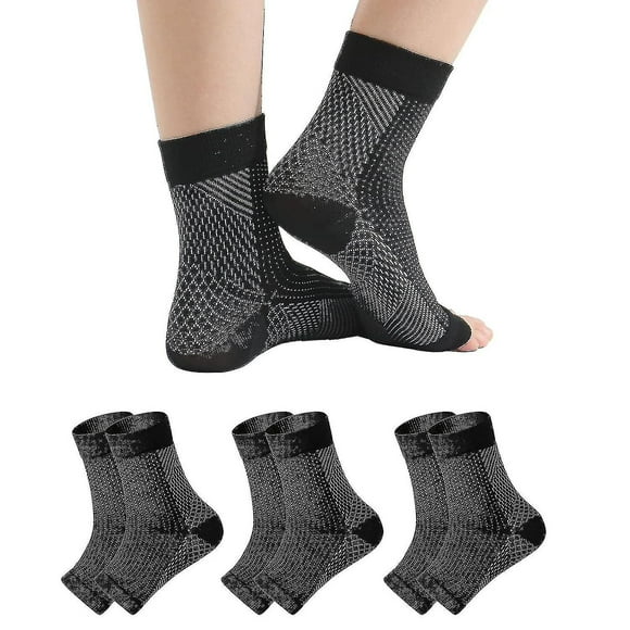 3 Pairs Neuropathy Socks, Soothe Socks For Neuropathy Pain, Tendonitis Compression Socks, Plantar Fasciitis, Neuropathy -
