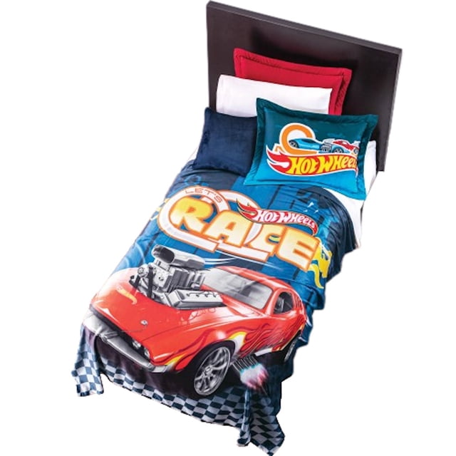 Cobertor Ligero Ultrasuave Hot Wheels Race Individual Concord Colchas Concord Hot Wheels Race
