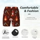 thumbnail image 3 of Balery Fire Extinguisher Bañador para hombre, shorts de playa de secado rápido con entrepierna y forro de compresión-X-Large, 3 of 6