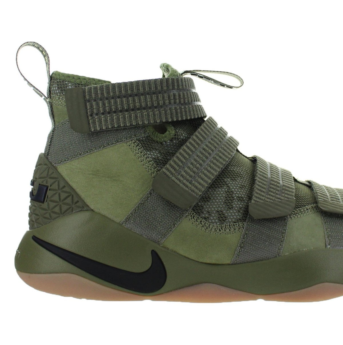 Mens Nike LeBron Soldier 11 XI Camo Medium Olive Gum Brown 8 Walmart.com