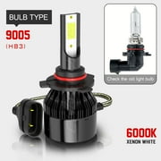 SYJIIP LED Headlight White COB 6000K fits 2007-2014 Chevy Suburban 1500 Tahoe, 6 Pack