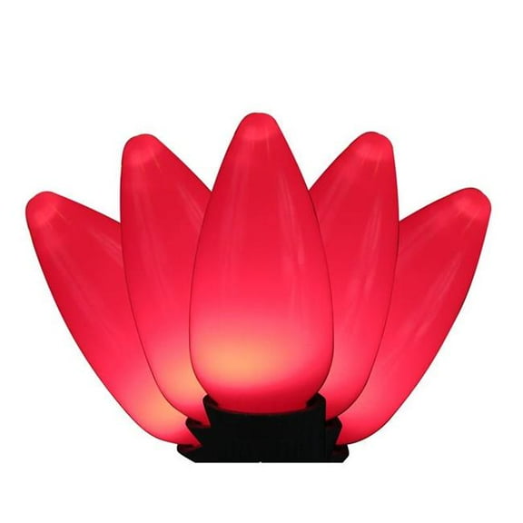 Holiday Bright Lights 9107059 LED PS C9 Christmas Light Bulbs, Red - 25 Count