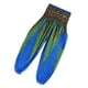 thumbnail image 2 of Pantalones harén coloridos con forma de pavo real, cintura fruncida, estilo hippie, para playa, verano y casual. Azul, 2 of 5