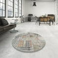 thumbnail image 3 of Ahgly Company Indoor Rectangle Contemporary Pale Silver Gray Patchwork Area Rugs, 8' x 12', 3 of 6