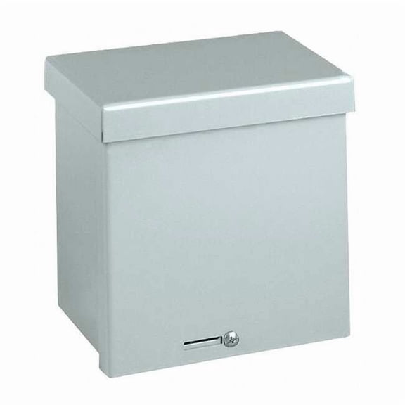 Padlockable Hasp Electrical Enclosures, 10 in H, 4 in D, 10 in W, 3R, Steel