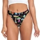 thumbnail image 1 of Balery Bright Mushrooms Tangas de Algodón para Mujer con Estampado – Ropa Interior Sexy, Transpirable, G-string-Medium, 1 of 6