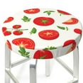 thumbnail image 3 of Naloa Fresh Red Tomato Round Bar Stool Cushion Cover 12-14 inch, Fits Kitchen, Office, Restaurant Chairs - 14 inch, 3 of 7