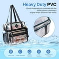 thumbnail image 5 of Clear Tote Bag, 12x6x12 Clear Bag for Stadium Events See Through Bag for Women Transparent Concert Bag, 5 of 8