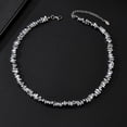 thumbnail image 5 of SKQIT Minimalist Moonstone & Crystal Necklace - Chic Lockbone Chain with Boho Elegance, 5 of 5