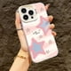 thumbnail image 3 of Funda para teléfono con diseño gráfico láser mate con estrellas manchadas para iPhone 16, 15, 14 Pro Max, fundas para iPhone 11, 12, 13, XS, X, XR, 7, 8 Plus, 15, cubierta enchapada, 3 of 5