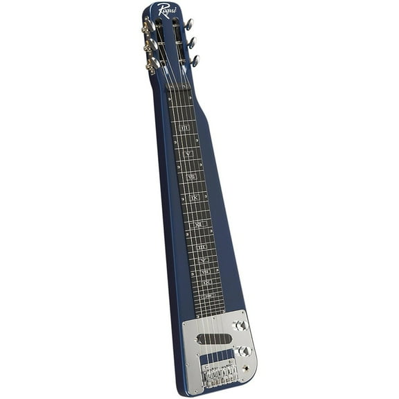 Rogue RLS-1 Lap Steel Guitar with Stand and Gig Bag, Metallic Blue