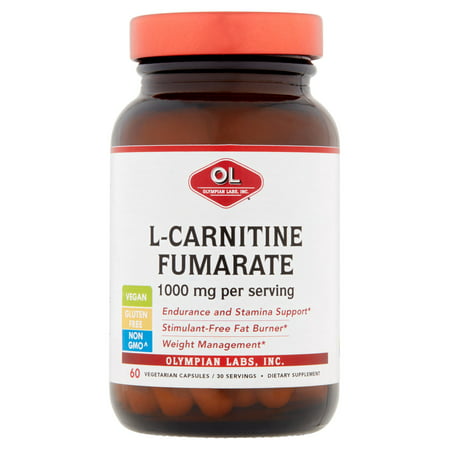 Olympian Labs L-Carnitine Fumarate végétarienne capsules, 1000 mg, 60 count