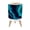 Color 2, variant on Small Trash Can with Lid Blue marble gold abstract Indigo ocean blue marbling 1.8 Gallon Dog Proof Trash Can Round Garbage Can Waste Bin Wastebasket for Bathroom Bedroom Living Room
