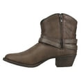 thumbnail image 3 of Dingo  Womens Aydra Embroidery Round Toe Cowboy  Casual Boots   Ankle Low Heel 1-2", 3 of 7