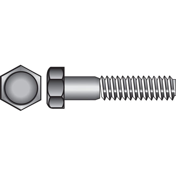 Hillman Hex Bolt Zinc Plated Steel - 5/16 in D x 1/2 in L, 100 Pack