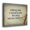 thumbnail image 6 of Scripture Walls Psalms 30:2 You Healed Me Bible Verse Canvas Christian Wall Art Ready to Hang Unframed, 6 of 17