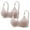 Gray, variant on LYEAA Women Bras Push up Packs of 2 No Wire Wirefree Everyday Bras Breathable Wireless Solid Color Daily Sleep Bras Comfortable Shaping Soft Stretch T-Shirt Bras Beige 38/85