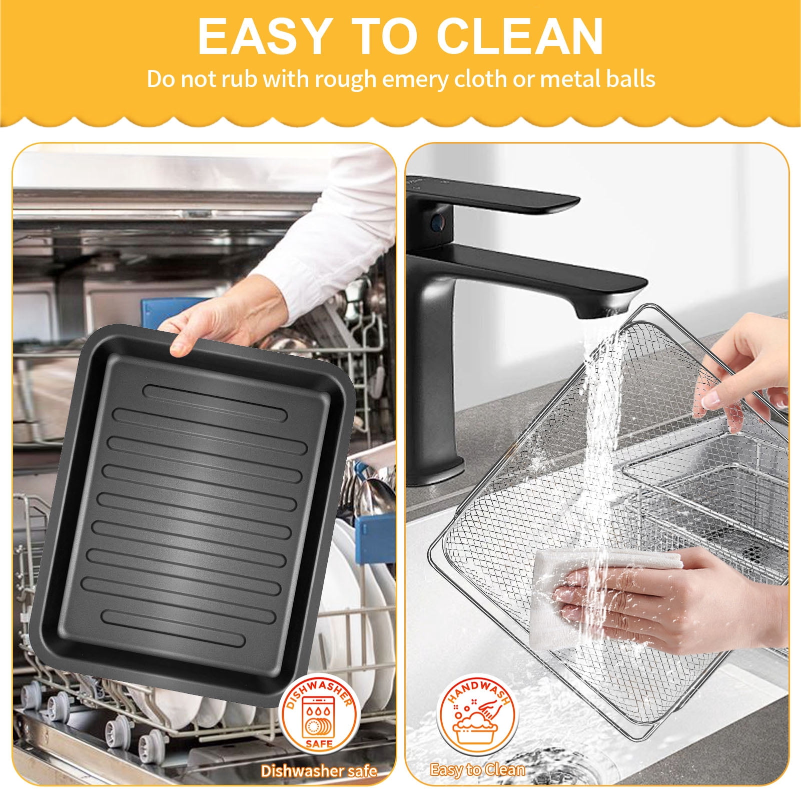 GWY Air Fryer Toaster Accessories Replacement for COSORI CS130-CFH CS130-AO 13 in 1 CO130-AO 12 in 1 32Qt Air Fryer Toaster Oven Combo, Air Fryer Rack Parts Grill Pan Plate Crisper Plate Tray Basket