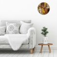 thumbnail image 5 of Chilfamy 1pc Abstract Art Theme Round Wooden Wall Clock, 10 Inch Decorative Wall Clock for Living Rooms, Kitchens, Dorms, Silent Non-Ticking Clock 10x10in, 5 of 8