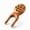 Jaw Massage Tool, variant on Scarab Acupressure Tool & Wooden Gua Sha Comb Set, Sandalwood Facial Massage Tools with Brass Beads for Face, Jawline, Scalp & Eye Care, Relaxation & Self Care Gift Set
