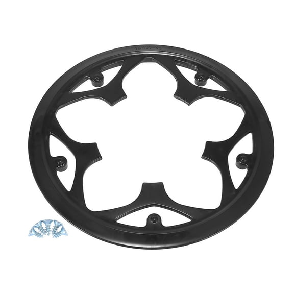 48 Teeth 9.5cm 5 Holes Bicycle Bike Crankset Chain Wheel Cover Protector Wheel Cover Black