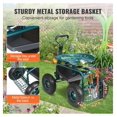 thumbnail image 3 of Garden Cart Rolling Workseat, 360 Swivel Seat, Garden Stool with Wheels, 3 of 7