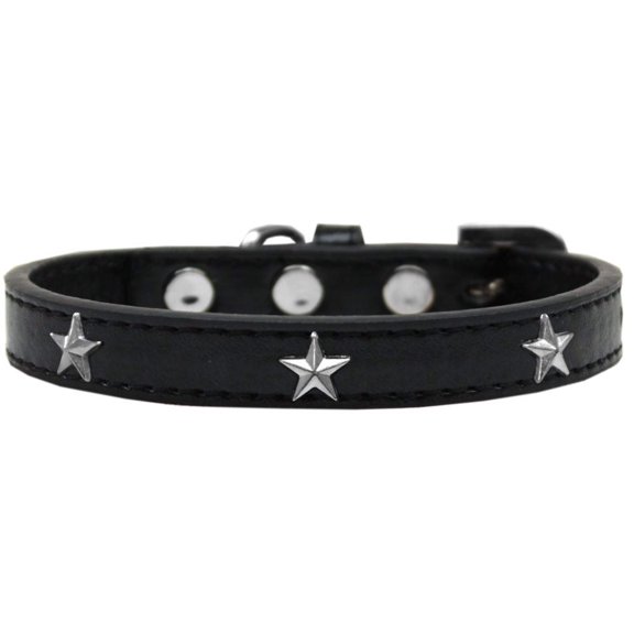 Dog, Puppy Pet Widget Fashion Collar, "Silver Star"