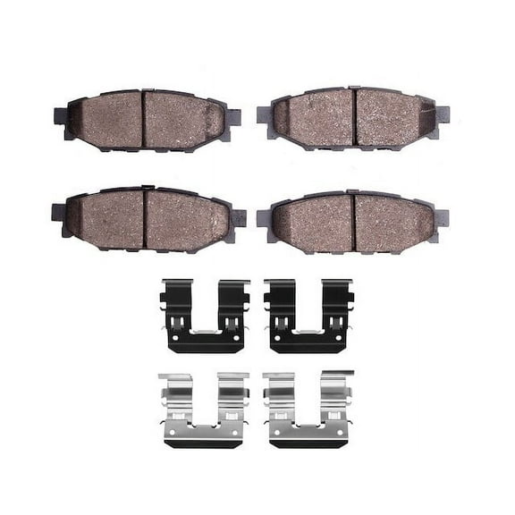 Rear Brake Pad Set - Compatible with 2005 - 2014 Subaru Outback 2006 2007 2008 2009 2010 2011 2012 2013