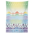 thumbnail image 3 of Ambesonne Floral Tablecloth Rectangular Table Cover, Spring Sky with Stars, 60"x90", Multicolor, 3 of 4