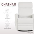 thumbnail image 3 of Dream On Me Chatham Plus, fauteuil pivotant et inclinable en simili cuir, 3 of 7