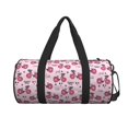thumbnail image 3 of Rocae Bike with Donut Wheels Print Round Travel Duffel Bag and Fitness Bag, Women's Waterproof Weekend Tote, Men's Travel and Fitness Essentials, 3 of 8