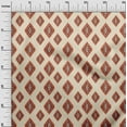 thumbnail image 3 of oneOone Cotton Poplin Brown Fabric Asian Ikat Sewing Craft Projects Fabric Prints By Yard 56 Inch Wide, 3 of 4
