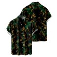 thumbnail image 3 of Camisas Para Hombre Manga Larga Nueva camisa informal para hombre, camisa de moda de calle, camisa de manga corta para la playa (Green, XL), 3 of 4