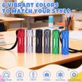 thumbnail image 4 of EverBrite 18-Pack Mini Aluminum LED Flashlight Set Keychain Light with Lanyard Batteries Included, 4 of 9