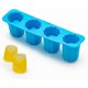 thumbnail image 1 of Molde para cubitos de hielo para tazas, molde de silicona de vidrio de 4 cavidades, bandeja de cubitos de hielo de silicona reutilizable para whisky, cóctel, café (1, azul-rectangular), 1 of 3