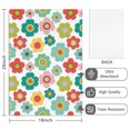 thumbnail image 2 of 2 Pcs Pioneer Flower Floral Print Pattern Kitchen Towels, Funny Microfiber Dish Towel Set, 18" X 26" Tea Towels, 2 of 6
