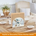 thumbnail image 5 of Qxltty Smiling Snowman Acrylic Napkin Holder Set of 1 Transparent Dining Table Kitchen Cafeteria Home Decor 4.1x4.9x1.97in, 5 of 9