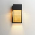 thumbnail image 4 of Maxim Lattice 54804RABK LED Outdoor Wall Sconce Light Fixture - Rattan, Black (OPEN BOX), 4 of 5