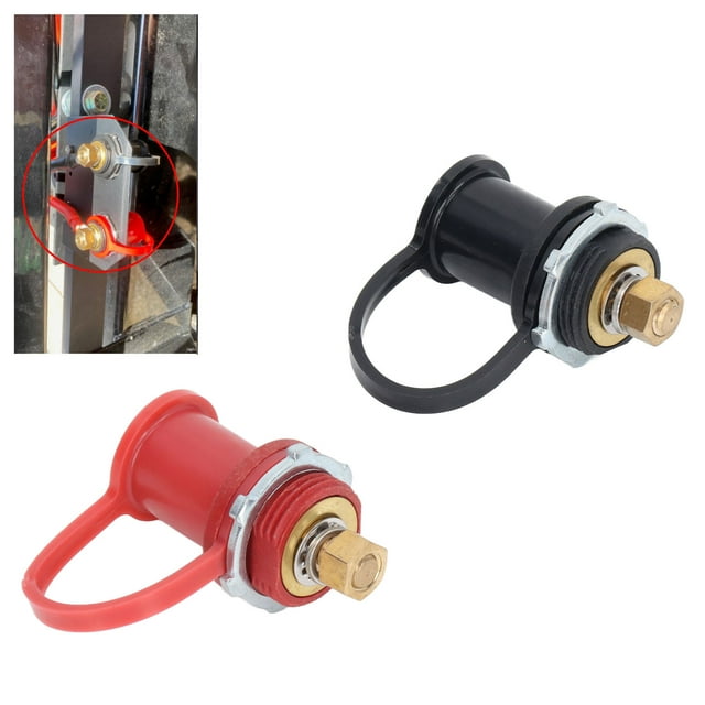 250A Battery Post Kit 20mm Stud Battery Post Pile Jumper Terminal Black Red UL94 V-0 Fire Rating For Car RV Truck Charging