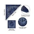 thumbnail image 5 of 14 pieces Bandanas Paisley Print Novelty Headband Cowboy Headwraps Scarfs Hair Head Bandana for Women Men Boy Girl, 5 of 6