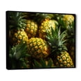 thumbnail image 2 of Designart "Pineaplle popart decor II" Food & Beverage Floater Framed Wall Art Living Room, 2 of 7